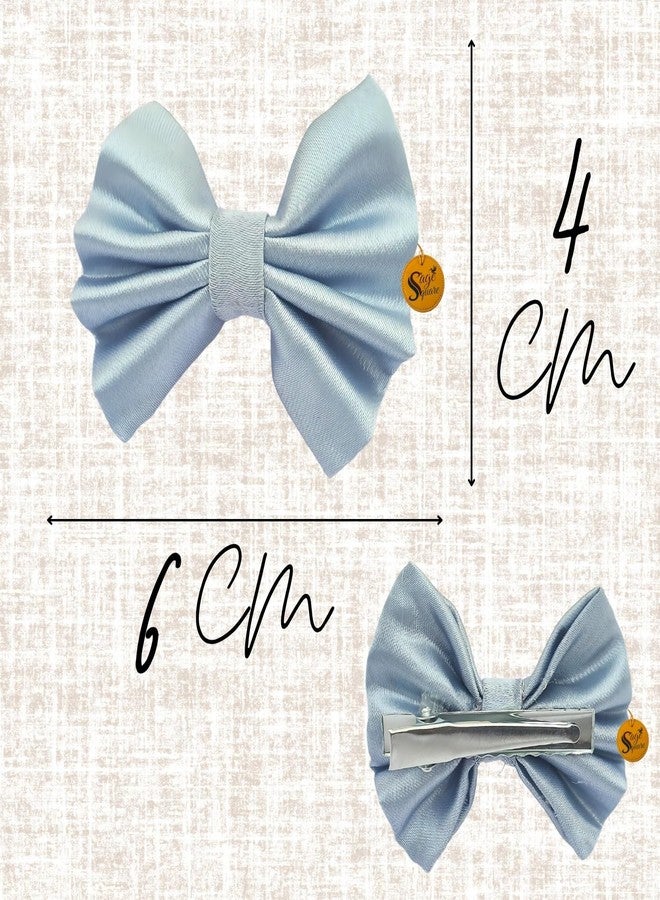 سايج سكوير مشابك شعر مربعة الشكل للحيوانات الأليفة من سيج | فيونكة يدوية الصنع للكلاب والقطط | فيونكة أنيقة على شكل عقدة علوية | إكسسوار فاخر للعناية بالحيوانات الأليفة | فيونكة شعر أنيقة لحفلات الزفاف والمهرجانات وأعياد الميلاد | هدية مثالية (أزرق سماوي) - Image 3